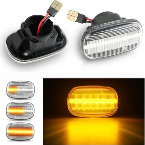 For Toyota Avensis Verso Carina Celina Corolla Camry Caldina Harrier Hilux IPSUM Led Dynamic Side Marker Signal Indicator Lights