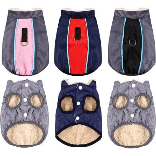 Waterproof Dog Coat Jacket Winter Dog Clothes Harness Costume Poodle Bichon Pomeranian Corgi Samoyed Golden Retriever Clothing