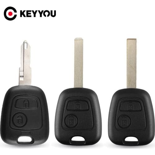 KEYYOU 20PCS Replacement Remote Car Cover Case for Peugeot 106 107 206 207 306 307 406 407 Key Shell NE73 / VA2 / HU83 Blade