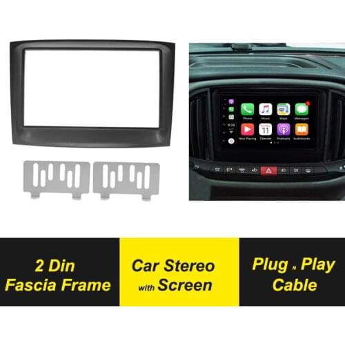 2 Din Car Multimedia Fascia Radio Panel For FIAT Doblo For Opel Combo 2015 Stereo Audio Frame Dash GPS Navigation Android Player