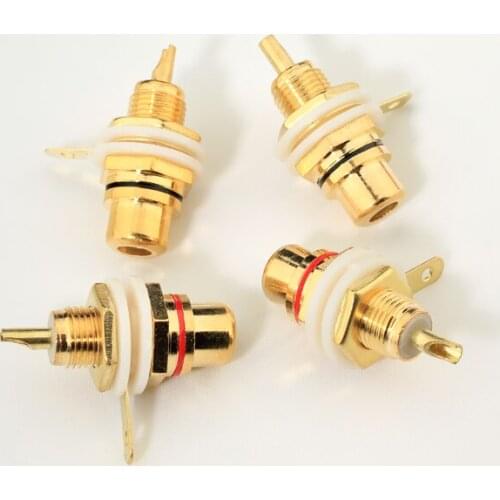 20 PCS AMPLIFIER RCA CONNECTOR FEMALE CHASSIS SOCKETS