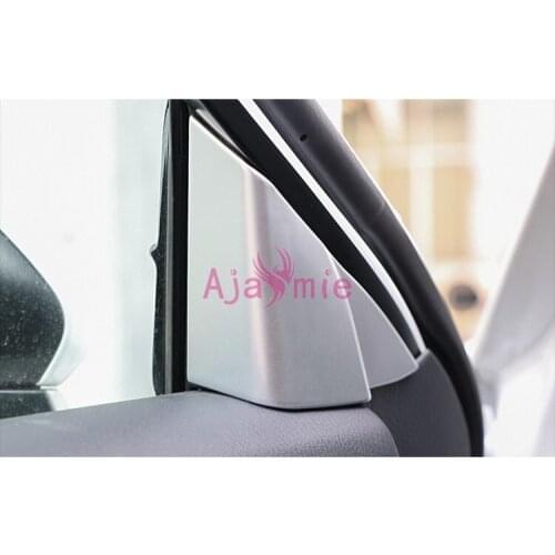 2018 Interior Door Window Corner Panel Kit Cover Overlay Garnish Chrome Car Styling For Toyota Camry Accessories