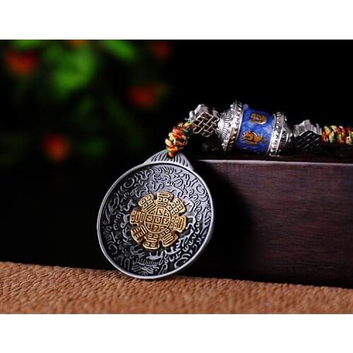 2P -TOP Exorcise evil spirits Pocket CAR efficacious Mascot Tibetan Buddhism Ninth palace eight diagrams FENG SHUI hanging card