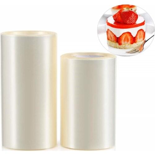 8/10cm Cake Mold Film Transparent Cake Rolls Mousse Cake Acetate Sheets Chocolate Candy Wrapping Tape Strip Cake Decorating Tool