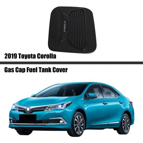 For Toyota Corolla 2019 2020 2021 Car Auto Exterior Accessories ABS Carbon Auto Fuel Tank Gas Cap Cover 1pcs