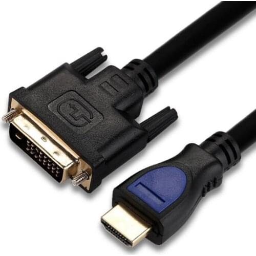 1080P 3D To DVI hdmi -compatible Cable DVI-D 24+1 Pin Adapter Cables For LCD DVD HDTV High Speed DVI To HDMI Cable