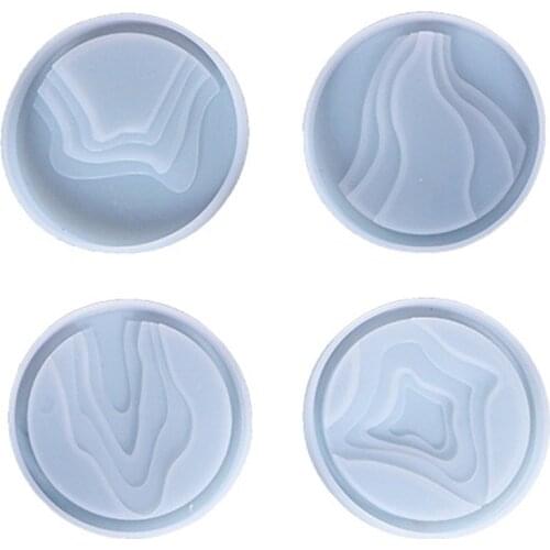 Round Silicone Resin Tray Mold Epoxy Resin Mold Suitable for Diy Resin Casting