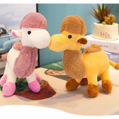 2 Colors Camel Animal Dolls 25CM Cartoon Plush Toys Children Soft PP Cotton Kids As Birthday Christmas Gift