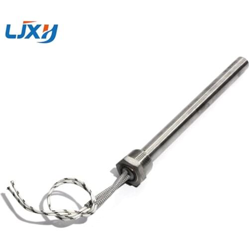 LJXH DN15 1/2" Thread Heater for Air 15mm Heater Tube Cartridge Heating Element 350/400/450/500/550mm Tube Length 1PC