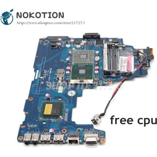 NOKOTION For Toshiba Satellite C660 Laptop Motherboard K000111590 PWWAA LA-6841P GL40 DDR3 Free CPU