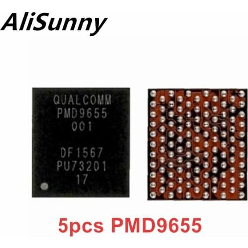 AliSunny 5pcs PMD9655 9655 For iphone 8/8Plus/X U_PMIC_E RF Small Power Managment RF PMIC IC Chip Parts
