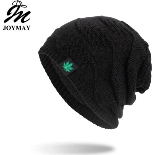 Joymay New arrival Winter Beanies Hat Unisex Classic Warm Soft Skullies Knitting Hats For Men Women WM135