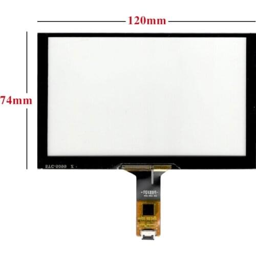 New 5 inch capacitive touch screen 120*74 6pins for Car DVD navigation GPS touch panel