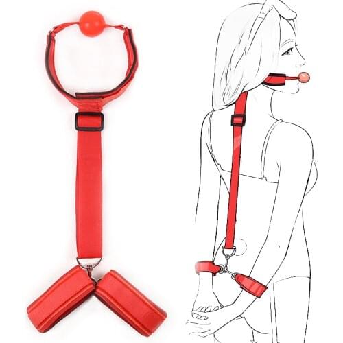 Sex Shop Mouth Plug Erotic Sex Toys For Woman Gay Couples Fetish Flirting Sexy Handcuffs Collar Bdsm Sex Bondage Rope Slave