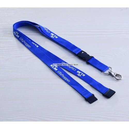 Design company logo Neck Strap Lanyard Safety strap For Mobile Phone detachable buckle USB Holder ID Holder Keys Metal Clip