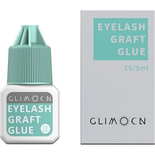 BLACKWINGS 5ml 1 Second Fast Drying Strong False Eye Lash Extension Glue Adhesive Retention 5-7 Weeks Low Smell Mink Eyelash Glu