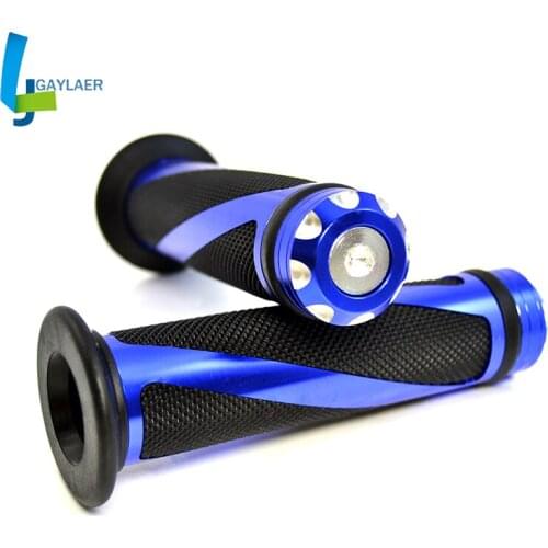 Motorcycle Grips Non Slip Rubber Bar End 7/8" 22mm Handlebar Grip for Honda Yamaha kawasaki BMW Suzuki Benelli Triumph