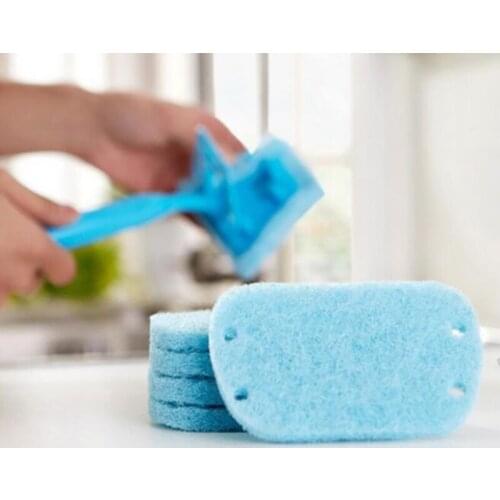 Anti-grease Efficient Dish Cloth Microfiber Washing Towel Magic Kitchen Cleaning Wiping Rags Scouring Pad 5PCS/Set