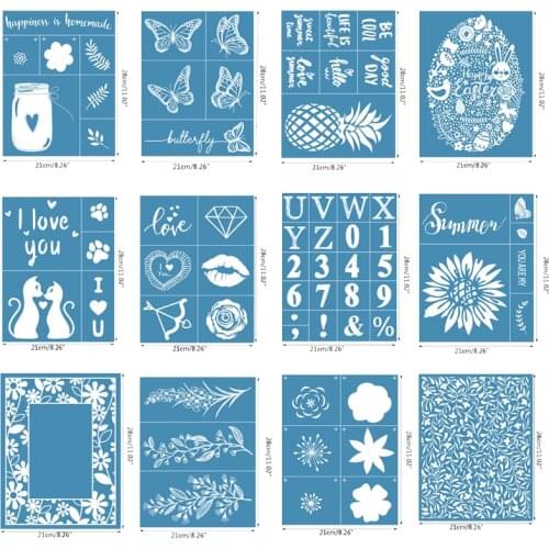Vine Self-Adhesive Silk Screen Printing Stencil Mesh Transfers for DIY T-Shirt Pillow Textile Painting Decoration