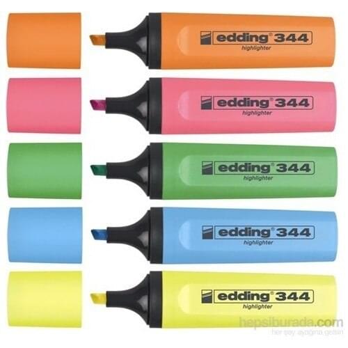 SERESSTORE Edding Highlighter E-344 5 Pcs Bag-stationery-stationary-markers-journal-pastel-stationery supplies-highlighter