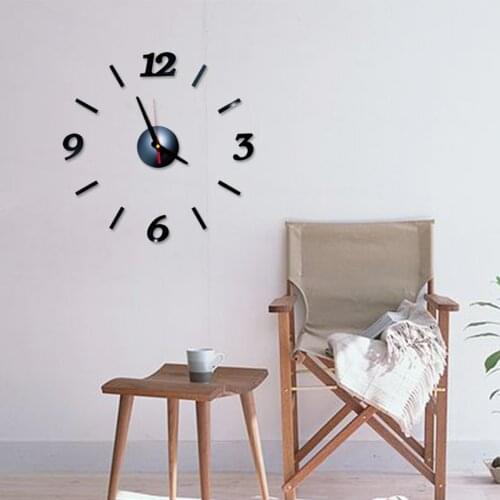 Luminous Wall Clocks Large Clock watch Horloge 3D DIY Acrylic Mirror Stickers Quartz Duvar Saat Klock Modern mute