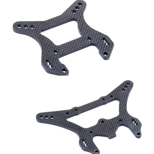 Carbon fiber 5mm Front Shock Tower+Rear Shock Tower for Rofun LT trucks, LOSI 5ive T KM X2.LOSI 5T 2.0 30 Degree North Truck