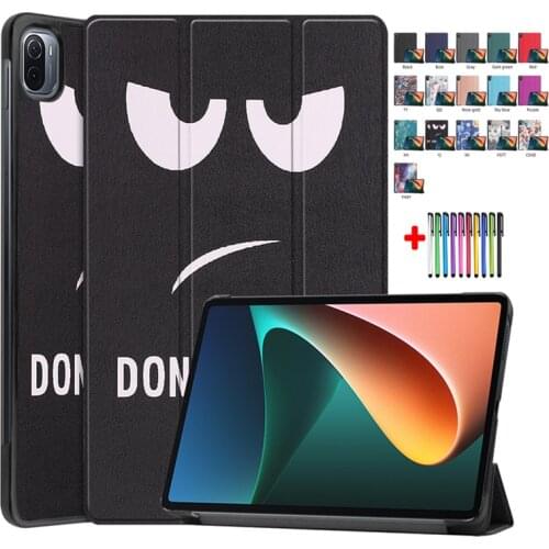 Smart Tablet For Xiaomi Pad 5 Pro Case Tri-Fold Shell For Xiaomi MiPad 5 Pro Case 2021 11 inch Leather Funda For Xiaomi Mi Pad5