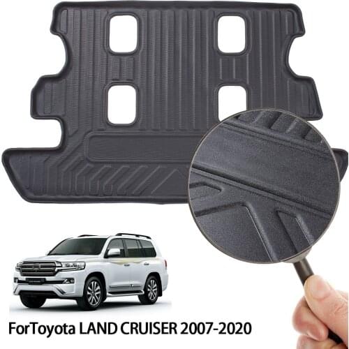 Waterproof Cargo Liner Rear Trunk Boot Mat for Land Cruiser 8-Seats 2007-2016 Floor Tray Protector Cover