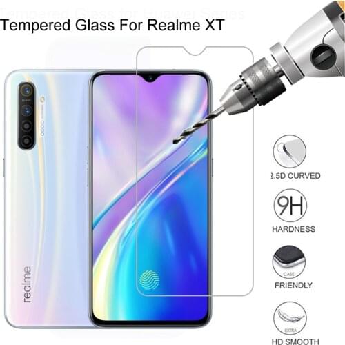 2 Pcs Tempered Glass For Oppo Realme XT Glass Screen Protector 2.5D 9H Premium Tempered Glass For Realme XT Protective Film
