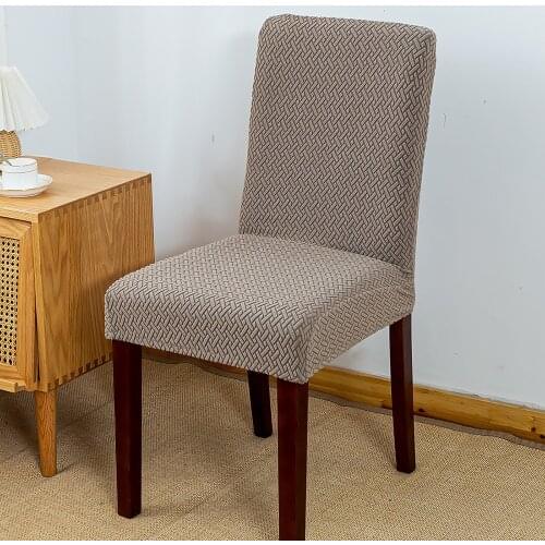 Jacquard Chair Covers Elastic Slipcover Spandex Stretch Chair Case For Wedding Dining Room Office Banquet housse de chaise