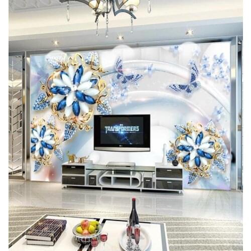 2020 Custom Any Size 3D Mural Wallpaper Gorgeous European Photo Wall Painting Living Room Hotel Flowers photo wallpaper