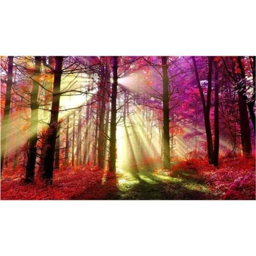 5D DIY Diamond Painting Landscape Forest Wood Cross Stitch Craft Kit Wall Stickers Decor Diamond Embroidery mosaic