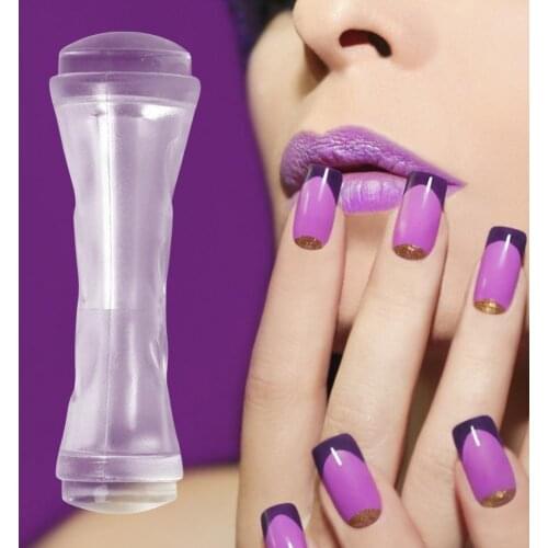 Double-Headed Silicone Seal Good Elasticity Manicure Nail Art Silicone Seal Set Tool Polishing Printing Nail Image Plate