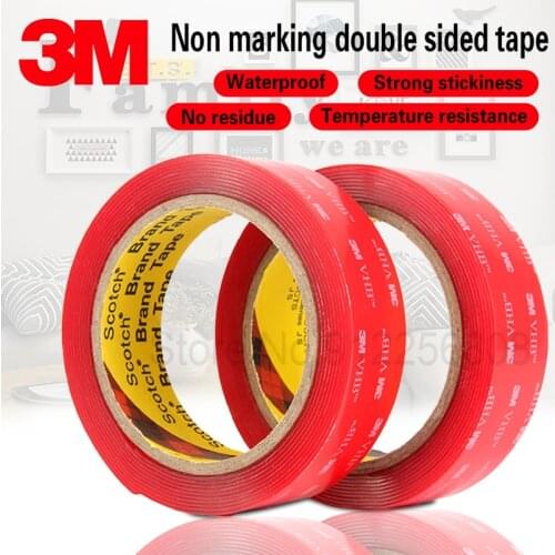 6/10/15/20mm VHB 3M Double Sided Adhesive Tape Acrylic Transparent No trace Sticker For Home LED Strip Auto Exterior Interior
