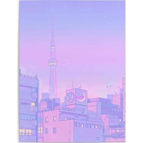 Pictures Home Decor Prints Purple View Sky Beautiful Wall Art Modular Posters Painting Cuadros On Canvas Living Room No Frame