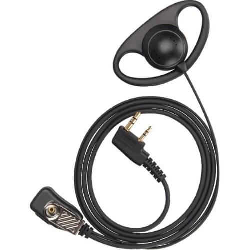 Walkie-talkie headset D-type high-volume universal headset security KTV bar telephone ear-mounted