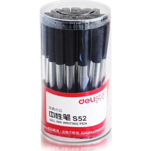 Gel pen S52 creative barrel office black ink pen student pen import nib 30 PCs / barrel