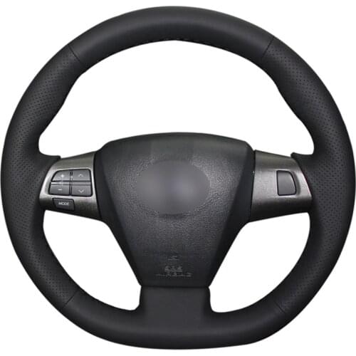 Hand-stitched DIY Artificial Leather Car Steering Wheel Cover for Corolla 2011 2012 2013 RAV4 2011 2012 Accessories