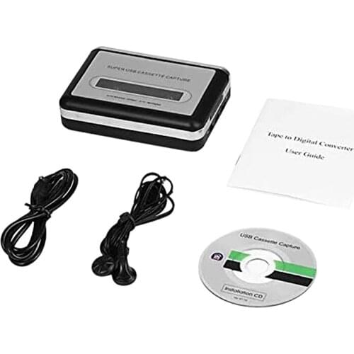 Cassette Player,USB 2.0 Portable Tape Audio Recorder Walkman MP3 Converter USB Adapter