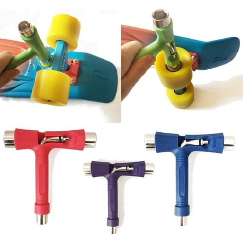 2021 Hot Sale T-type Skateboard Tool All In One Screwdriver Socket Multifunction Skate T-Tool Mini Kick Scooter Tool Accessories