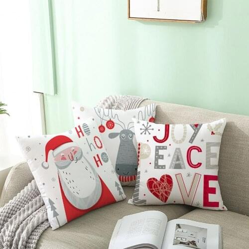 Skin-friendly Pillow Case Soft One Side Printing Pillowcases Easy to Install Wear-resistant Throw Pillows Cover for Home/ Couch