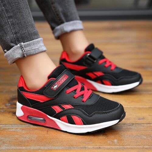 New Children Casual Shoes Mesh Boys Girls Running Shoes Air Cushion Shockproof Boys Kids Sneakers Soft Bottom Kids Sports Shoes