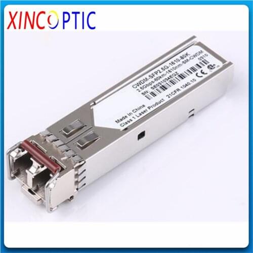 2.488Gbps 40km CWDM SFP Transceiver,2.5G 1510 1530 1550 1570 1590 1610 24db 40km CWDM SFP Fiber LC Module