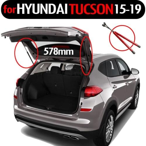 2x Car Rear Tailgate Auto Gas Spring Lift Supports Struts Damper for Hyundai Tucson 2015 2016 2017 2018 2019 Absorber 578MM