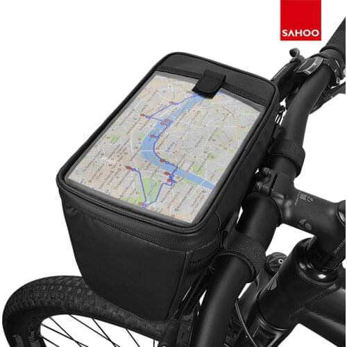 Sahoo Waterproof Touchscreen Handlebar Bag Bicycle Cycling Headstock Pannier Basket Map Phone Camera Storage Travel Series 11204