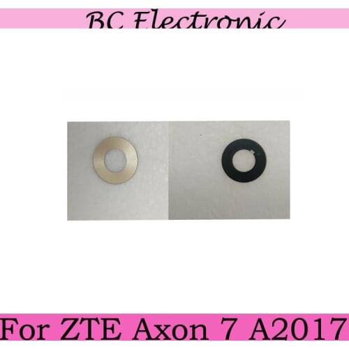 Gray Gold For ZTE Axon 7 Axon7 A2017 A 2017 Rear Back Big Camera Glass Lens Cover with Adhesive Sticker Replacement Repair
