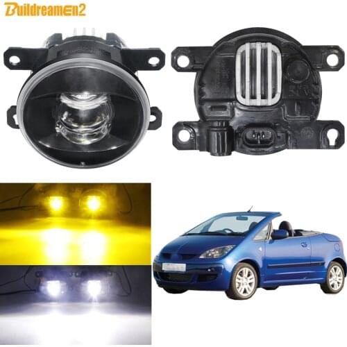 LED Fog Light Assembly 30W 8000LM Car Front Bumper Lens Fog Lamp 12V For Mitsubishi Colt CZC Convertible (RG) 2006-2009