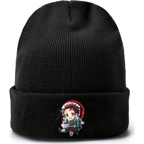 Anime Demon Slayer: Kimetsu no Yaiba Knitted Cap Hip-Hop Warm Cosplay Hat Unisex