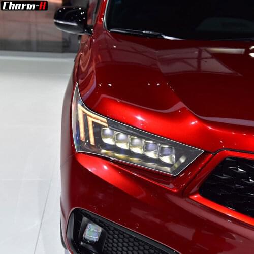 2X Car Headlight Self Healing Protective Film Vinyl Protection Transparent TPU Decal Sticker for Acura MDX 2017-2020 Accessories