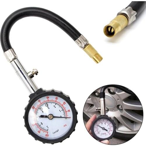 0-100PSI Car Auto Motor Tyre Tire Air Pressure Gauge Dial Meter Tester New